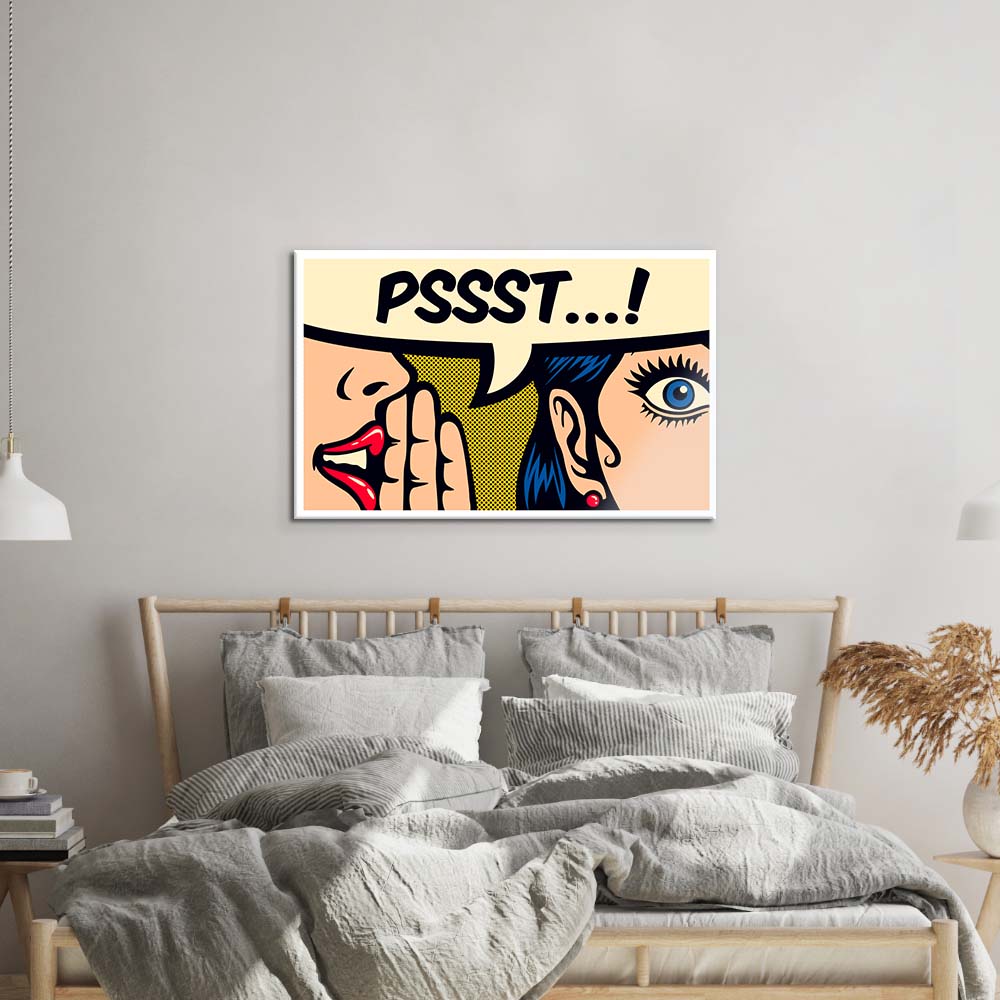 pssst Glass Wall Art