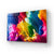 Rainbow Splash Glass Wall Art