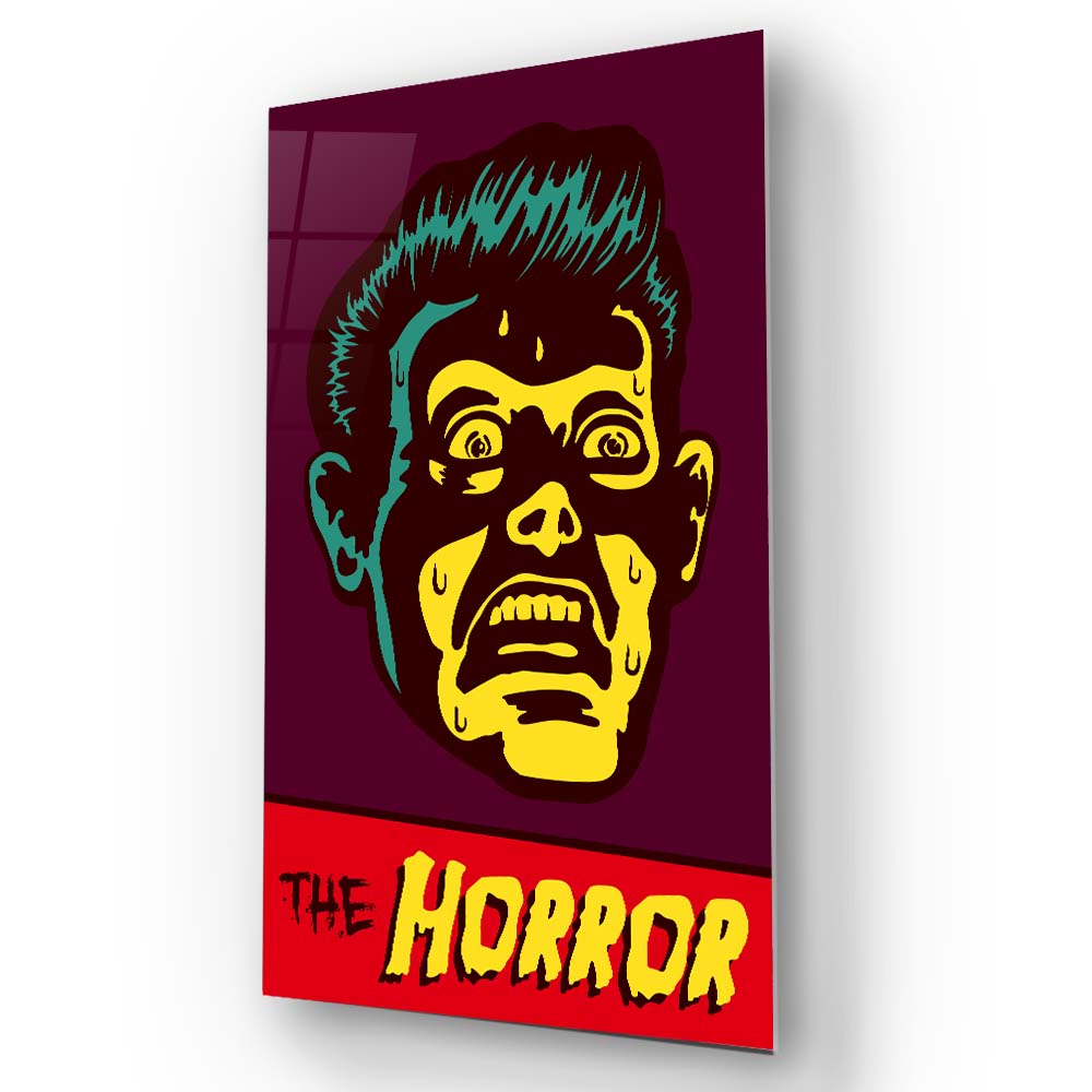 Retro Horror Glass Wall Art