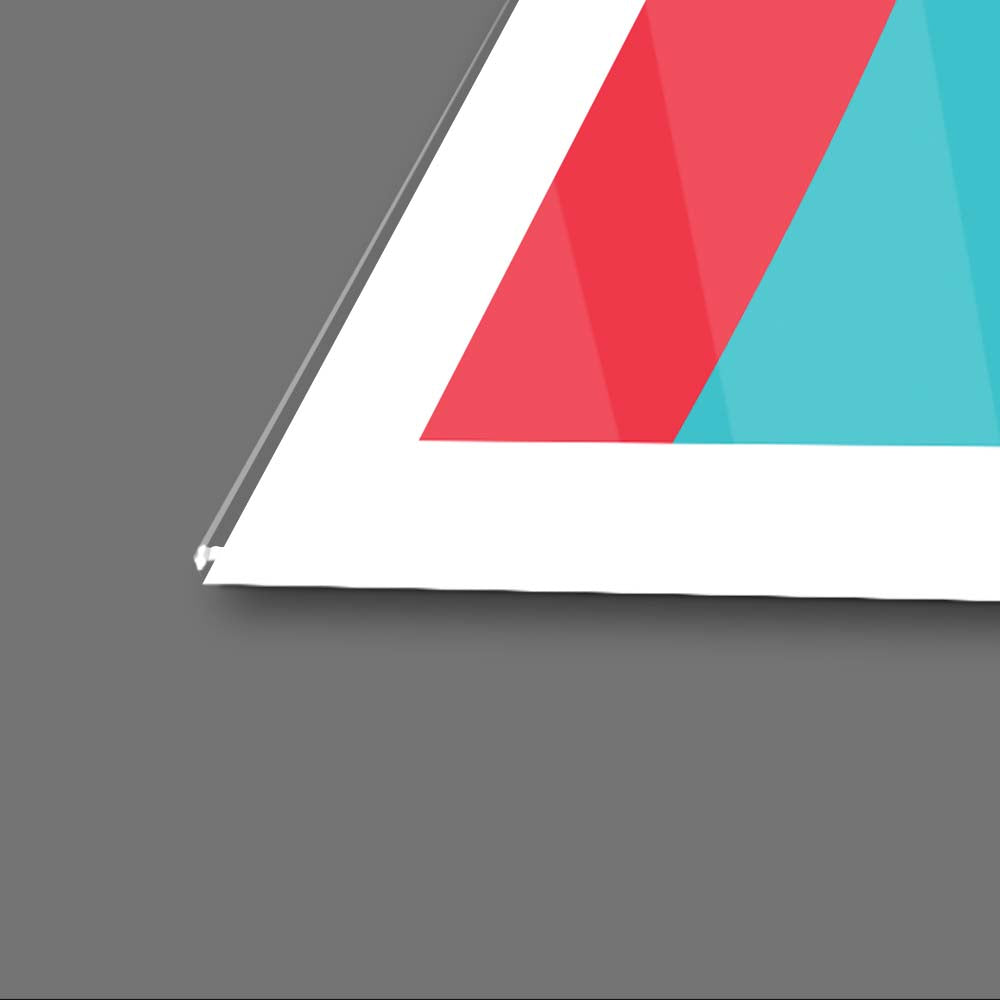 Retro Red Sunglasses Glass Wall Art