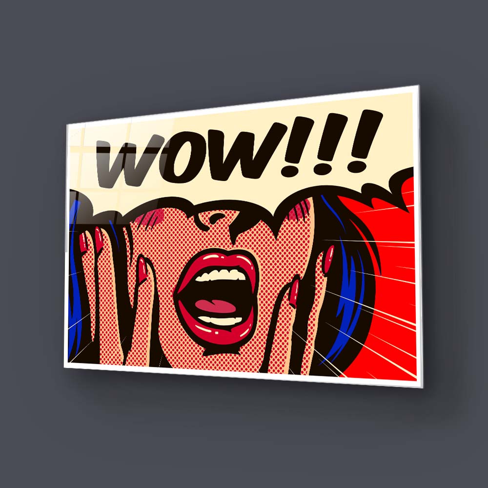 Retro Suprise Glass Wall Art