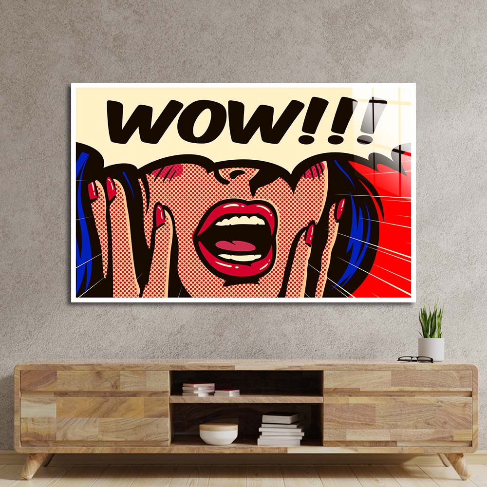 Retro Suprise Glass Wall Art