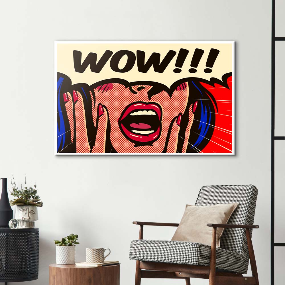 Retro Suprise Glass Wall Art