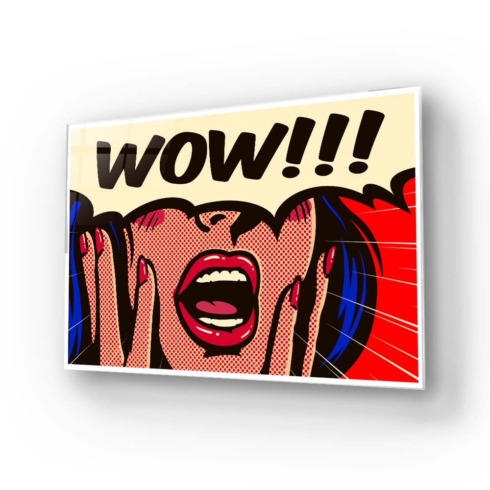 Retro Suprise Glass Wall Art