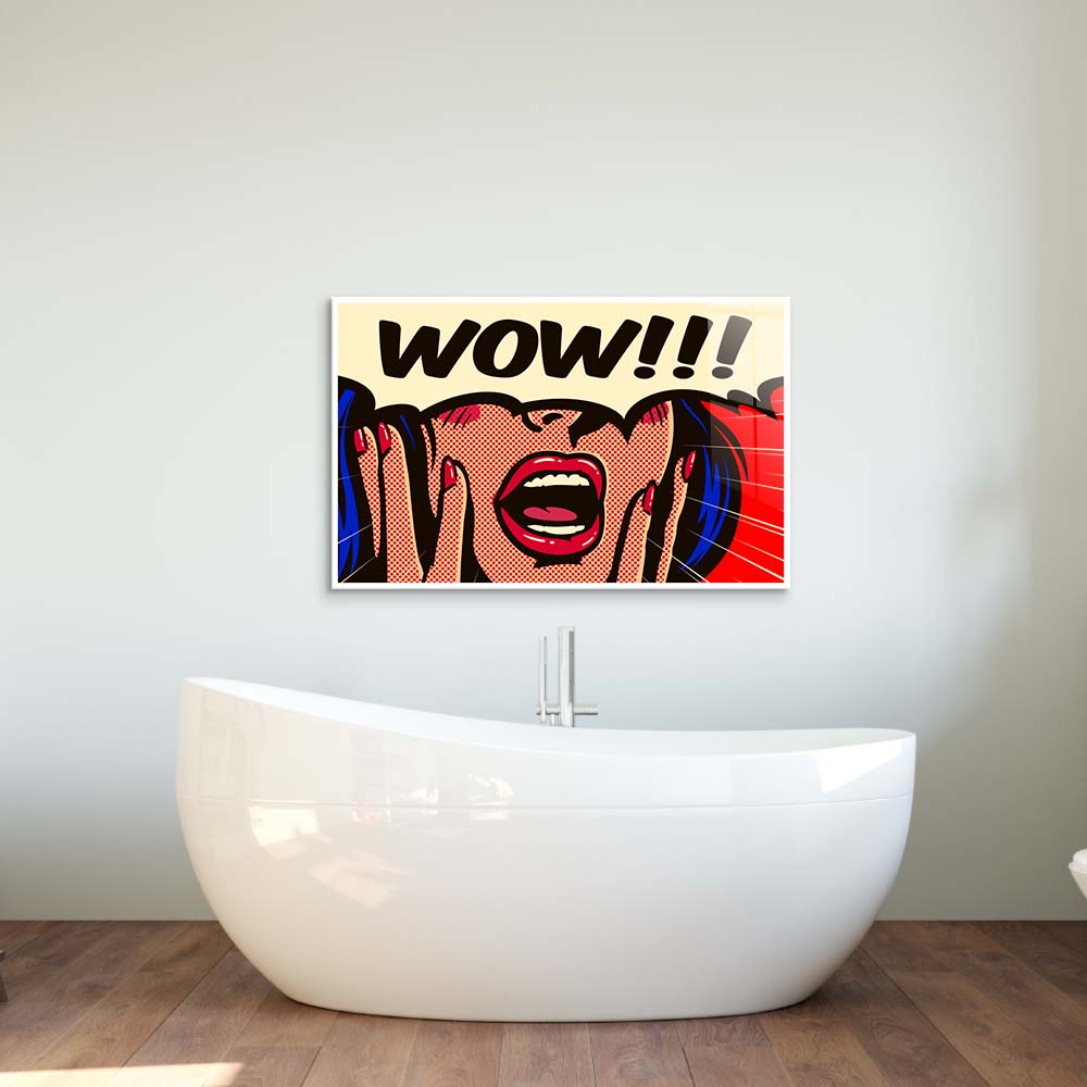 Retro Suprise Glass Wall Art