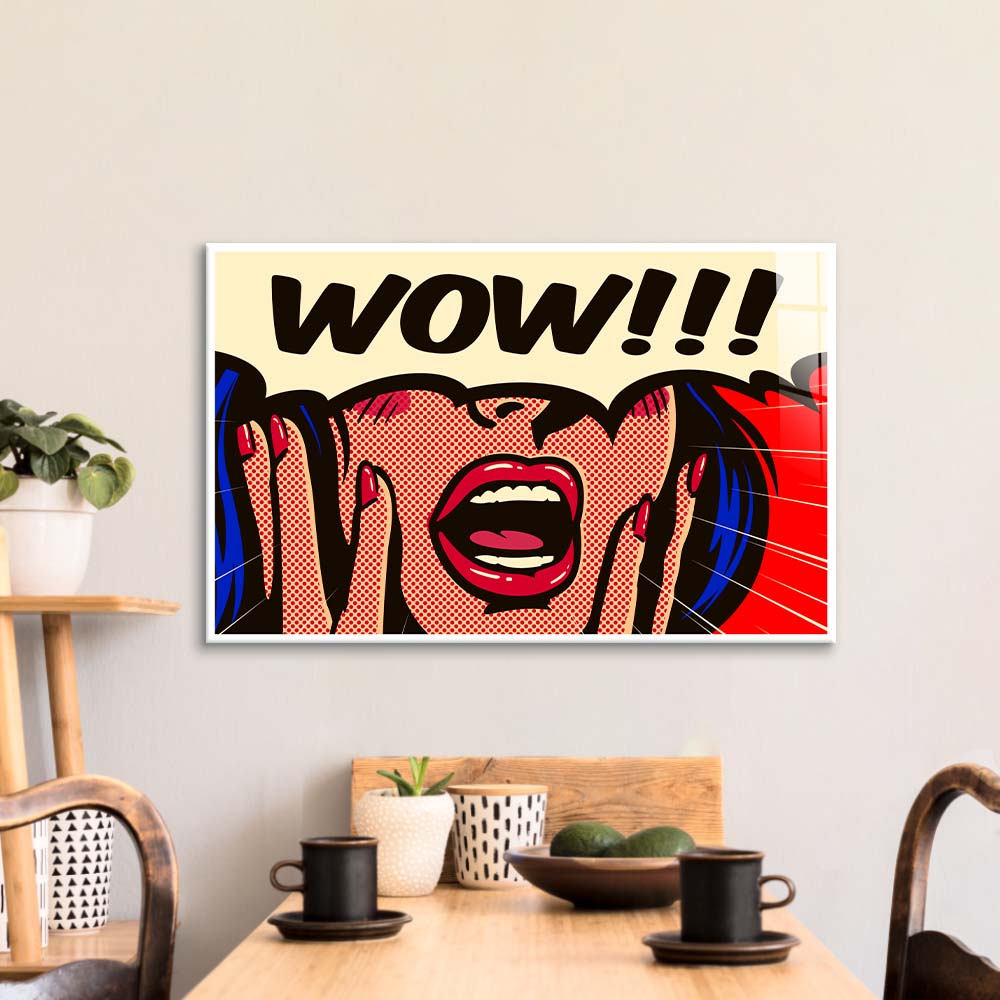 Retro Suprise Glass Wall Art