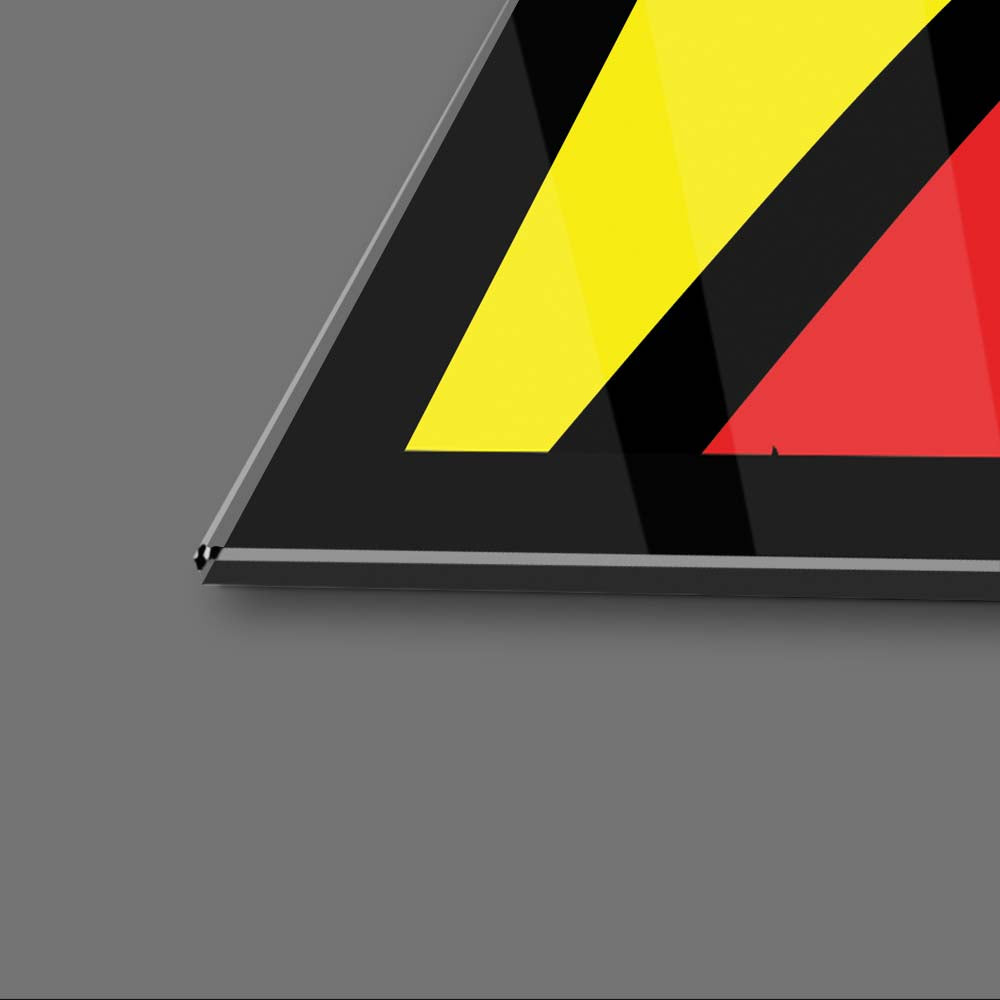 Retro Zombie Glass Wall Art