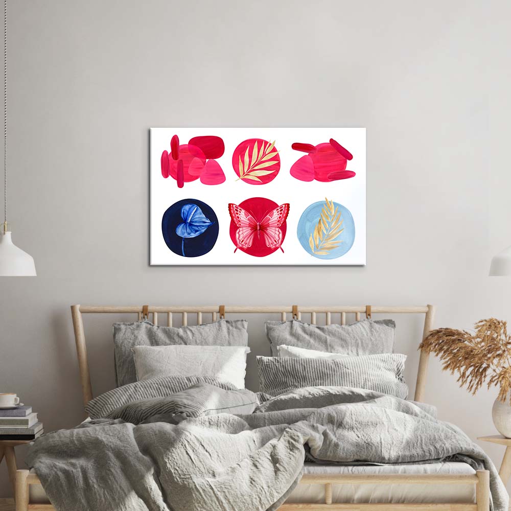 Symbols of Nature Glass Wall Art