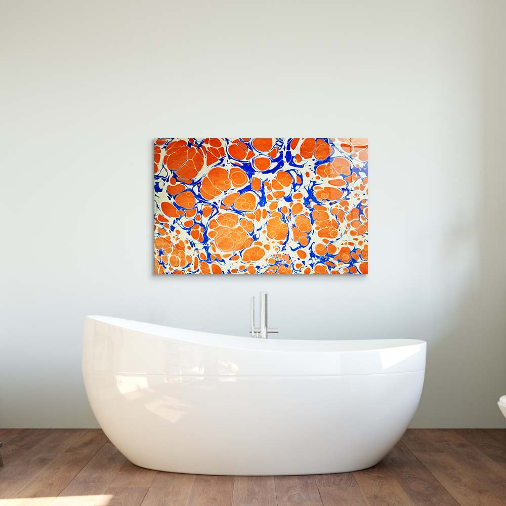 Traditional Turkish Marble Glass Wall Art