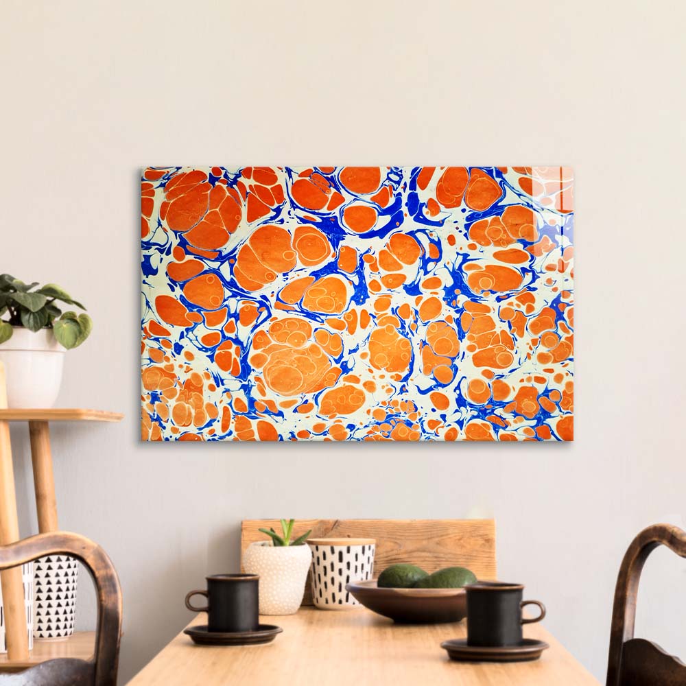 Traditional Turkish Marble Glass Wall Art