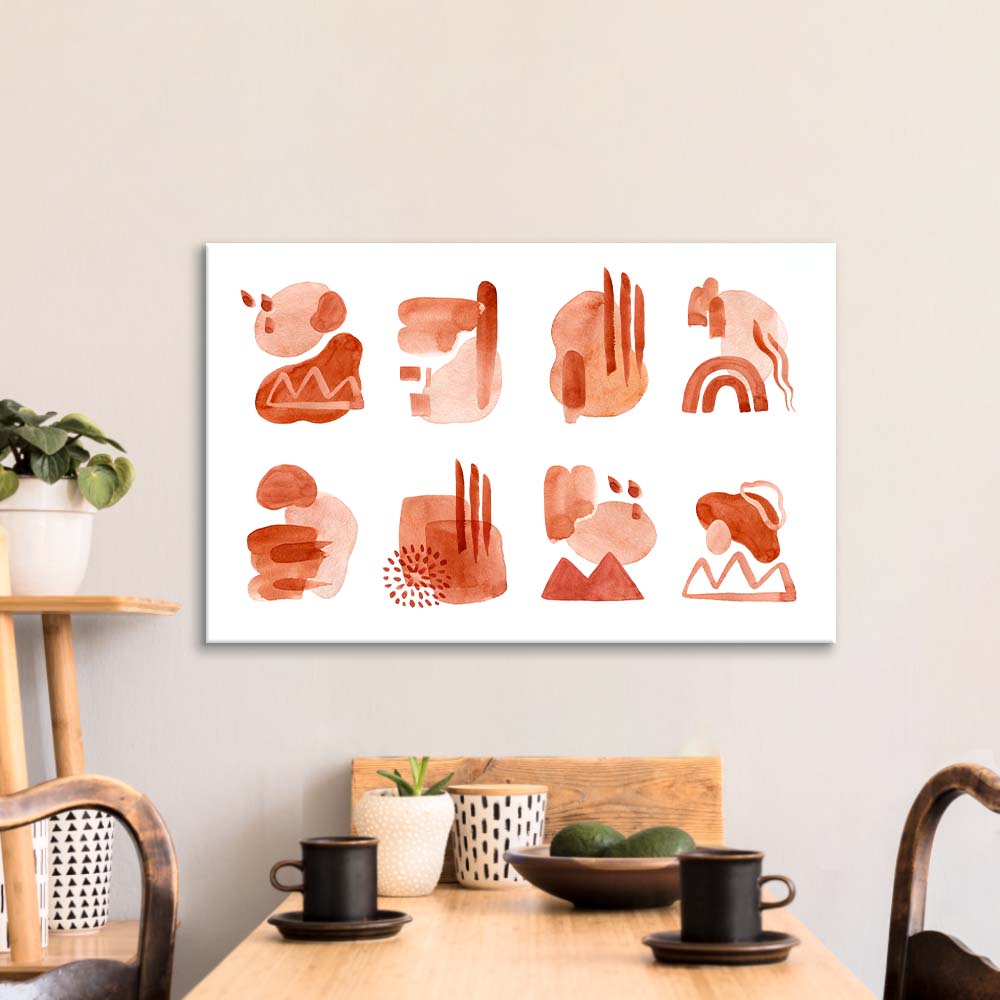 Watercolour Abstractions Glass Wall Art