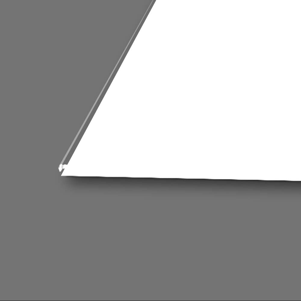 White Abstract Halftone Spiral Glass Wall Art