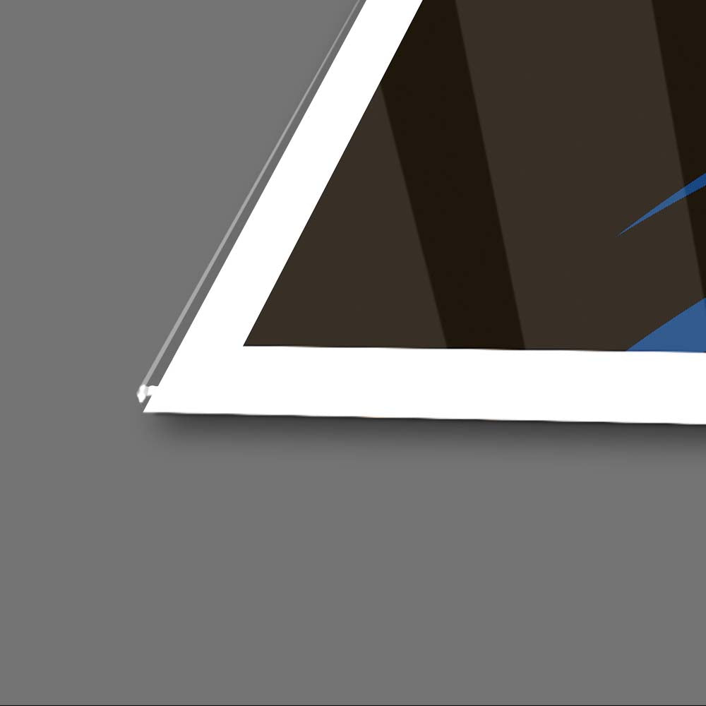 Dream Retro Girl Glass Wall Art