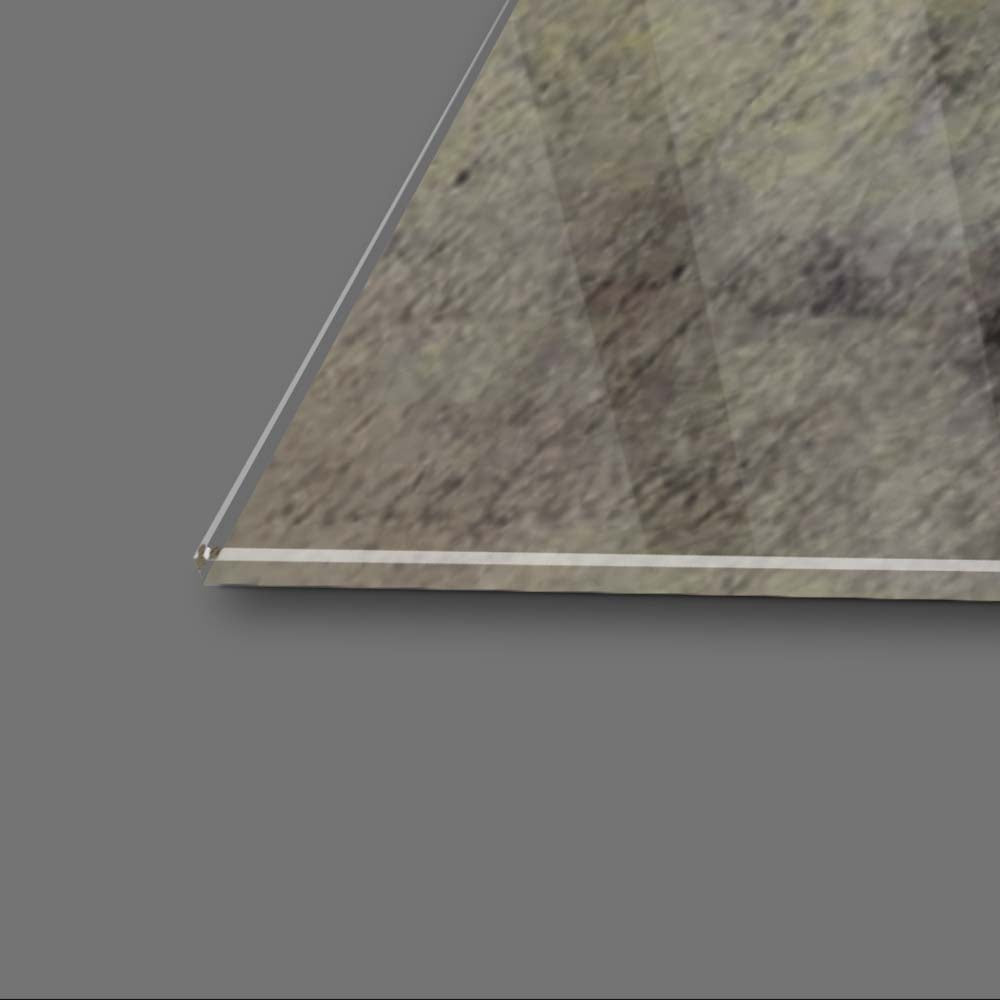 A Woman's Face in Ink Glass Wall Art