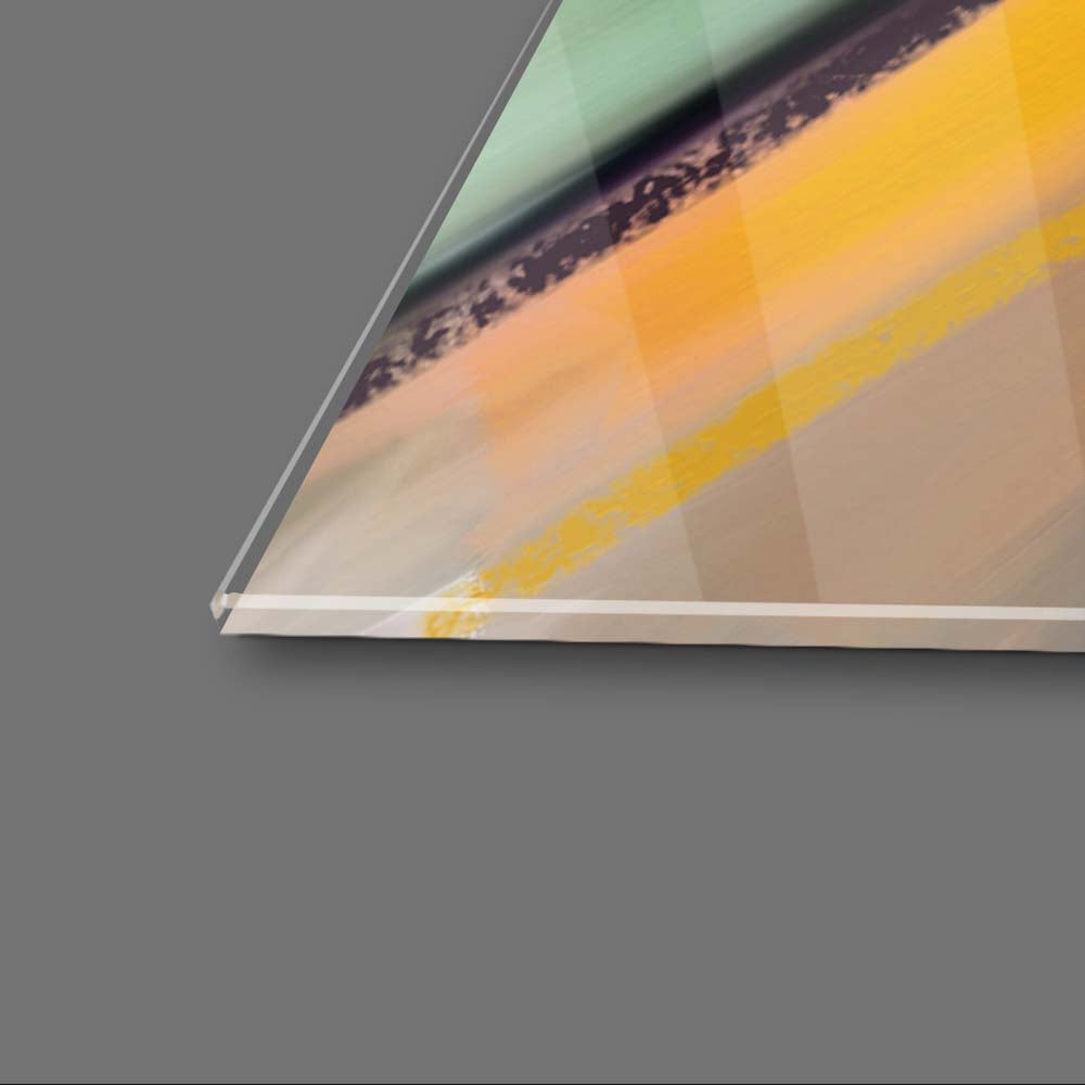 Abstract Cat Glass Wall Art