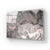 Abstract Grey Marble Glass Wall Art