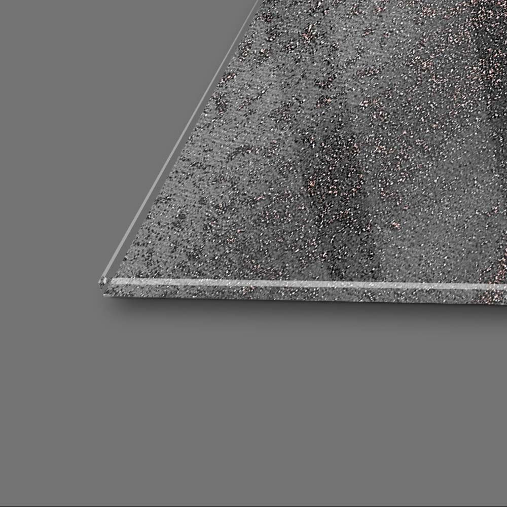 Abstract Grey Marble Glass Wall Art