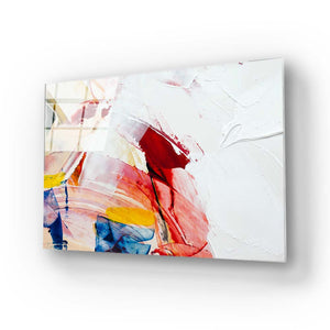 Abstract Palette Knife Oil Painting Glass Wall Art