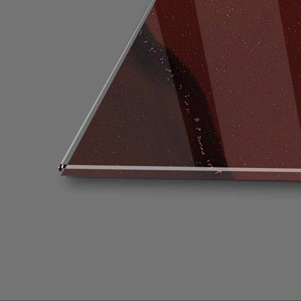 Abstract Red Alcohol Ink Marble Glass Wall Art