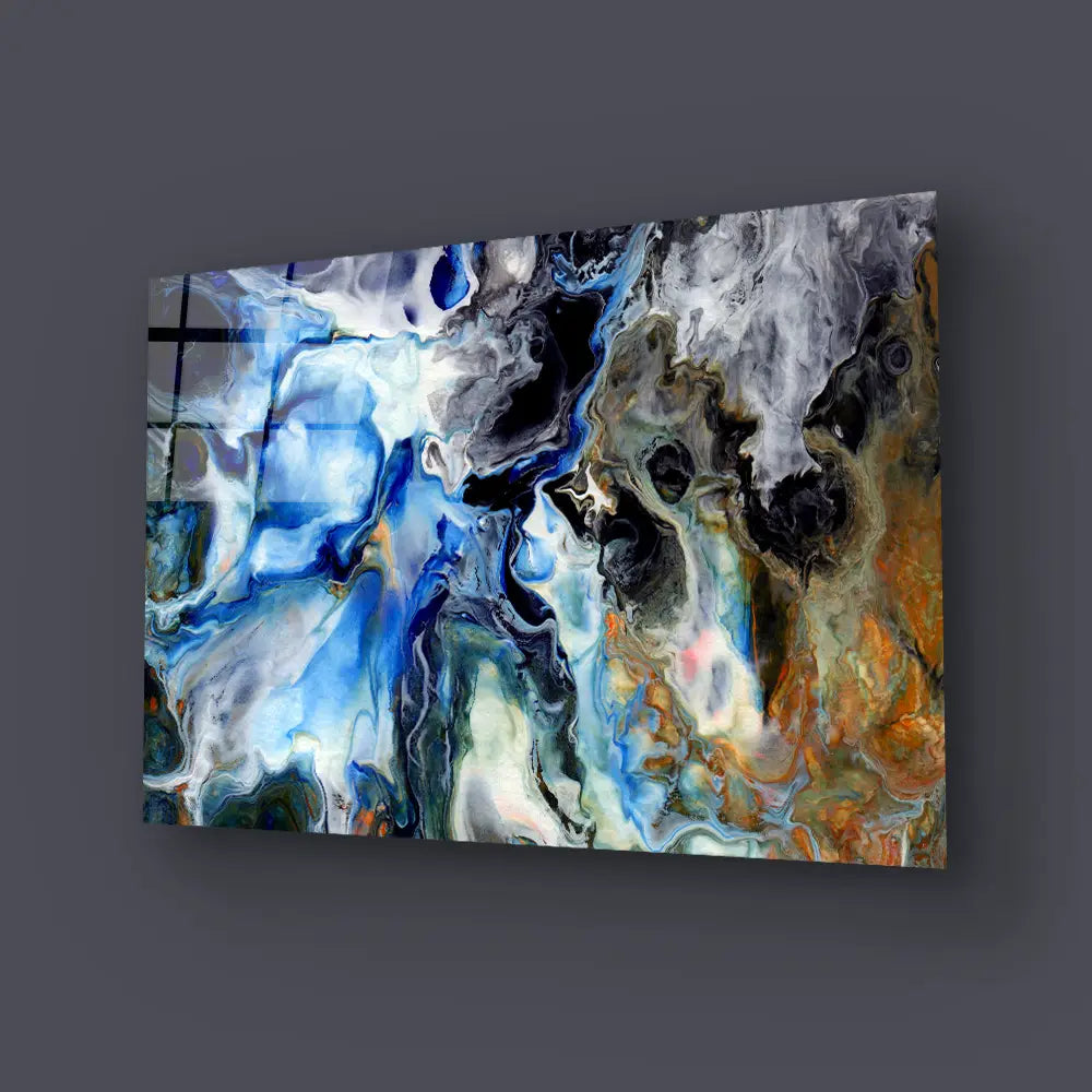 Acrylic Liquid Structure Glass Wall Art