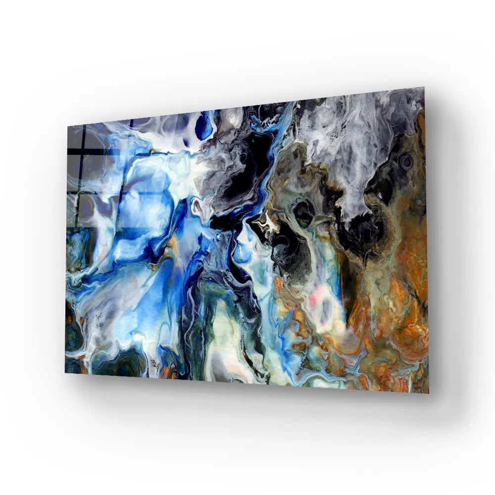 Acrylic Liquid Structure Glass Wall Art