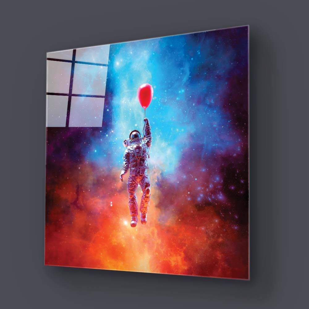 Astronaunt Glass Wall Art
