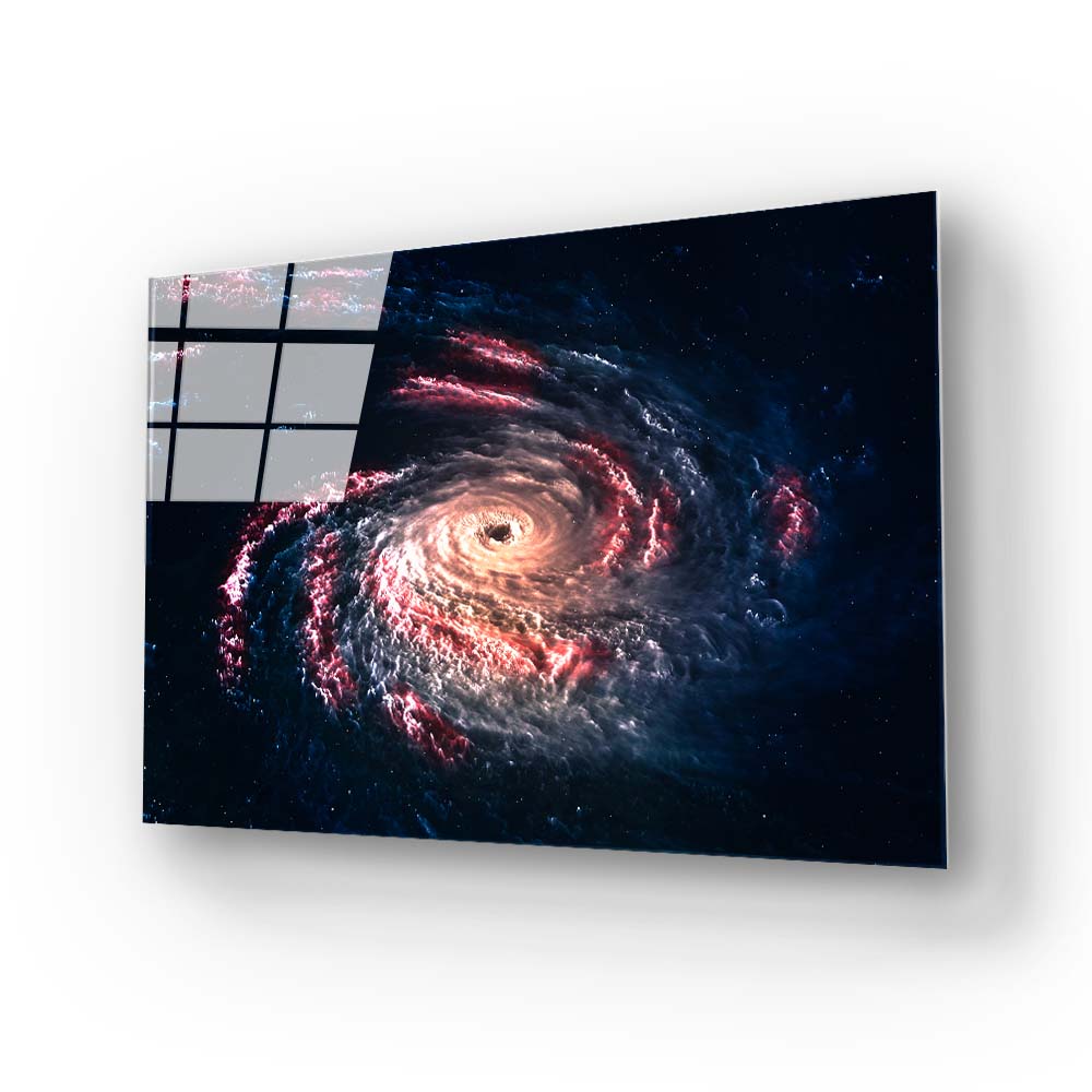 Black Hole Glass Wall Art