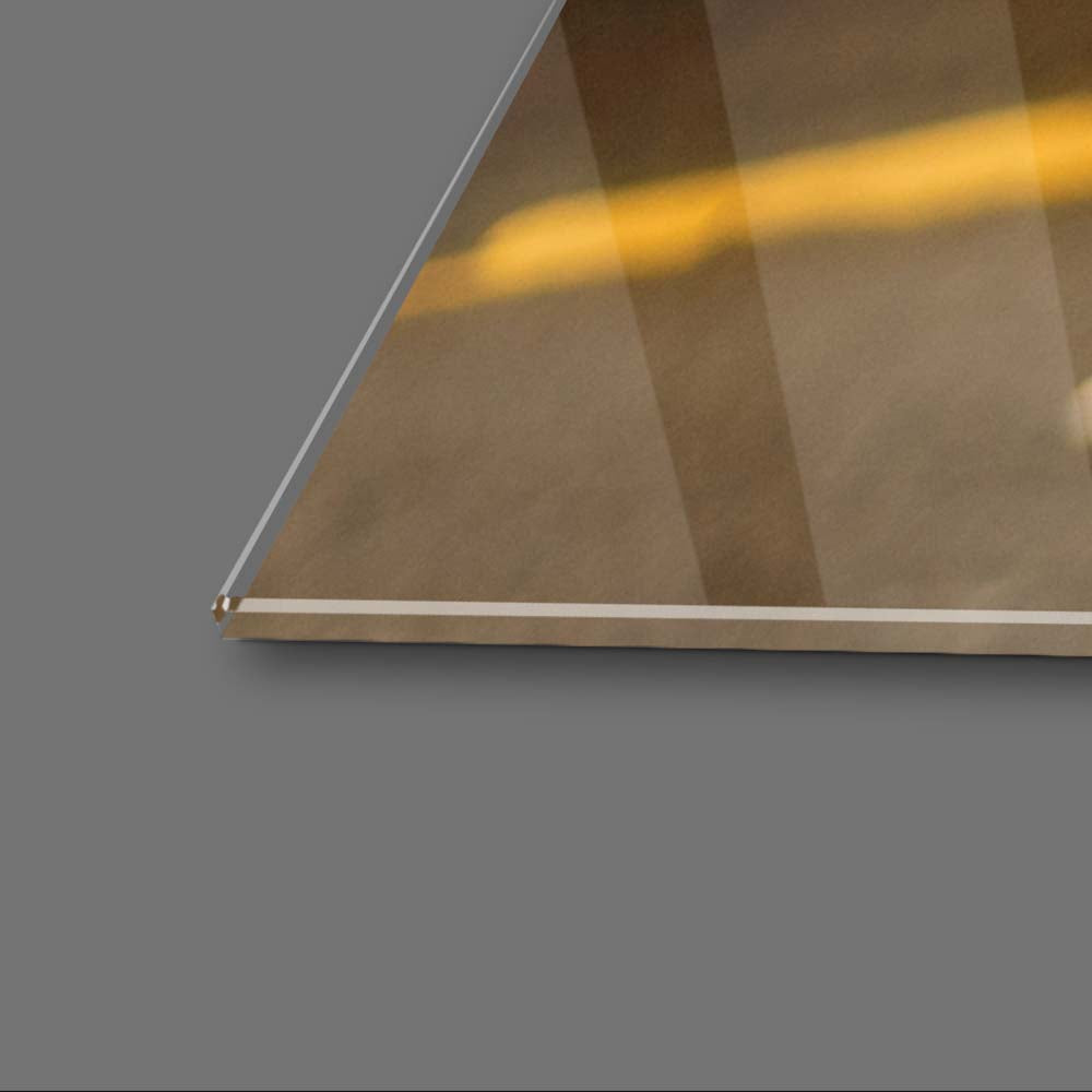 Blinding City Lights Glass Wall Art