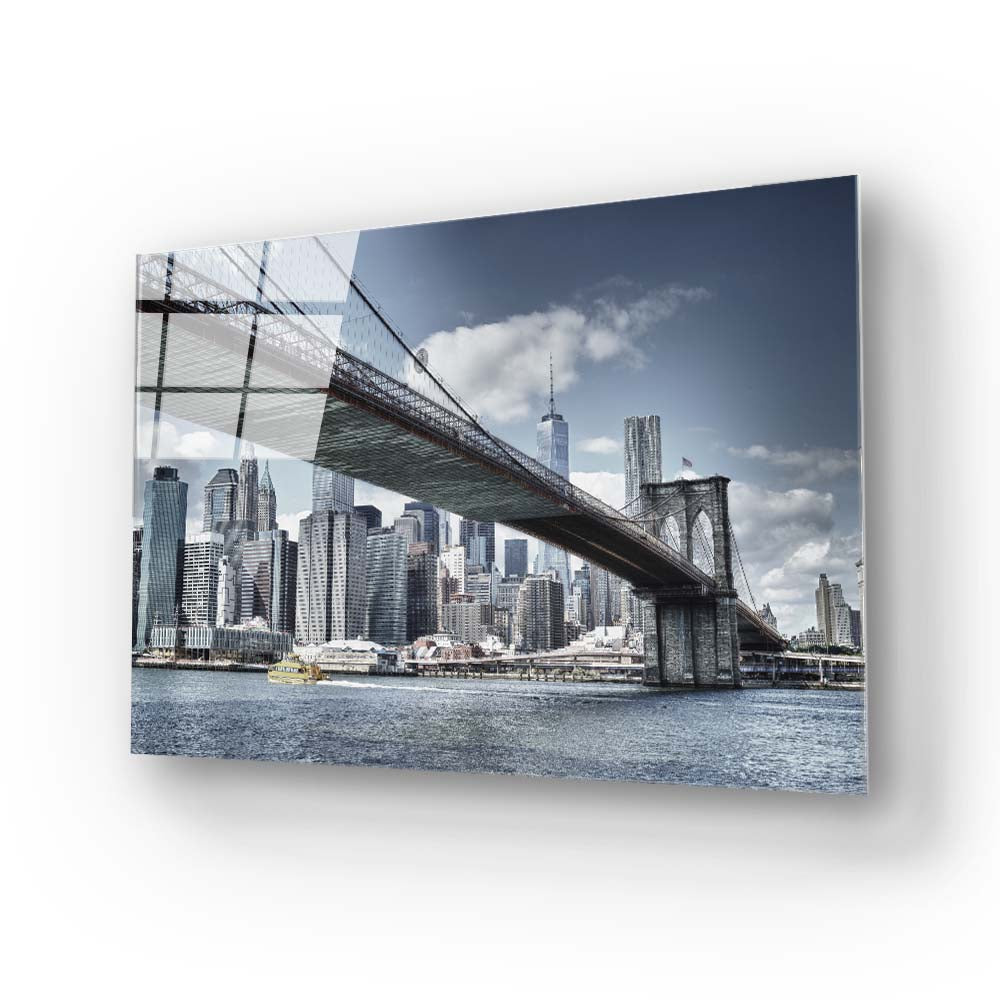 Brooklyn Bridge Glass Wall Art