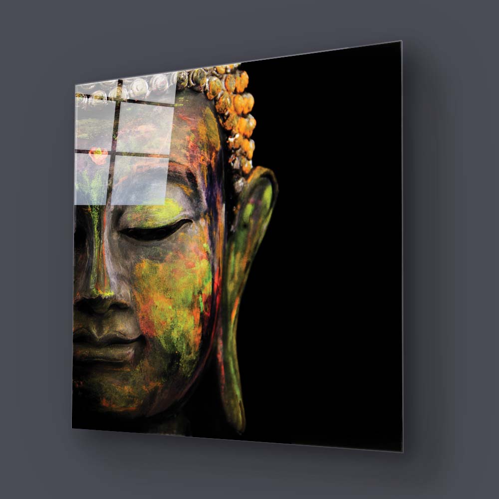 Buddha Spiritual Glass Wall Art