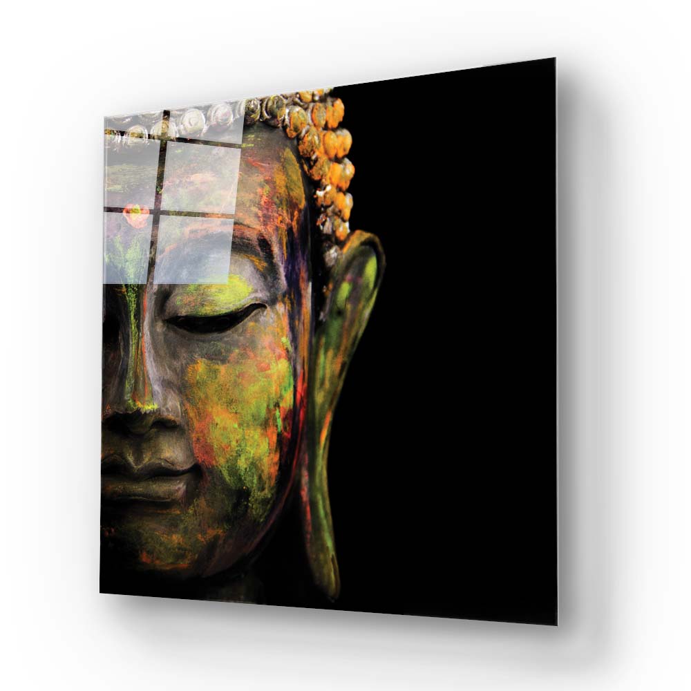Buddha Spiritual Glass Wall Art
