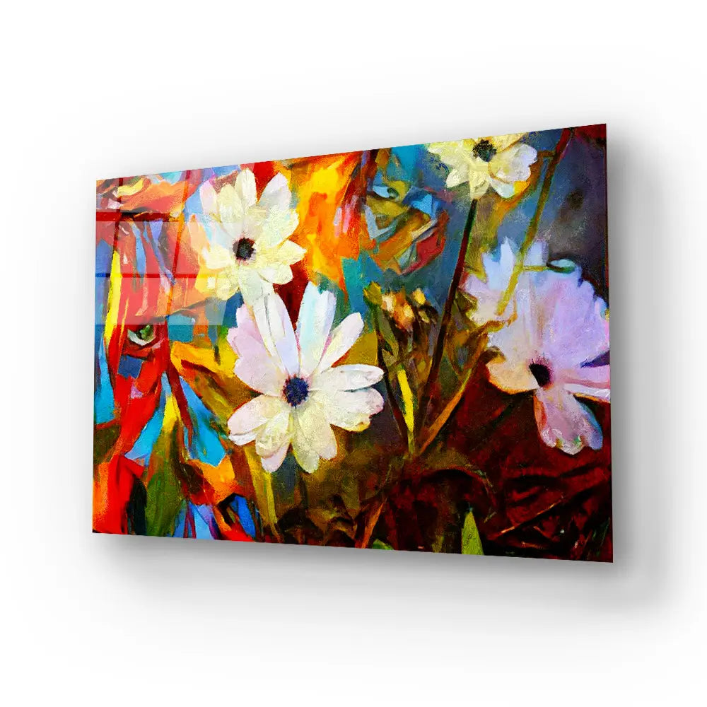 Chamomile Glass Wall Art