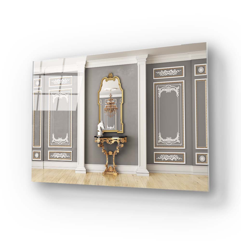 Classical Interior Glass Wall Art