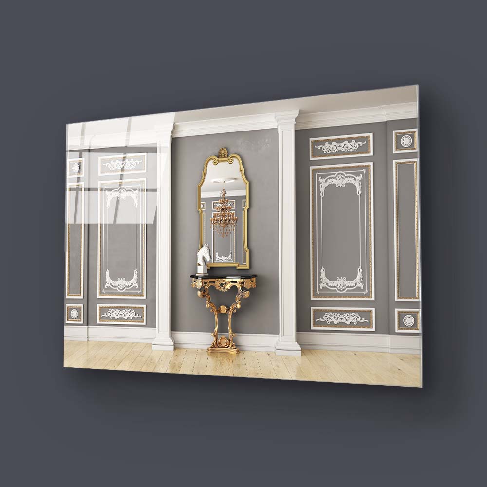 Classical Interior Glass Wall Art