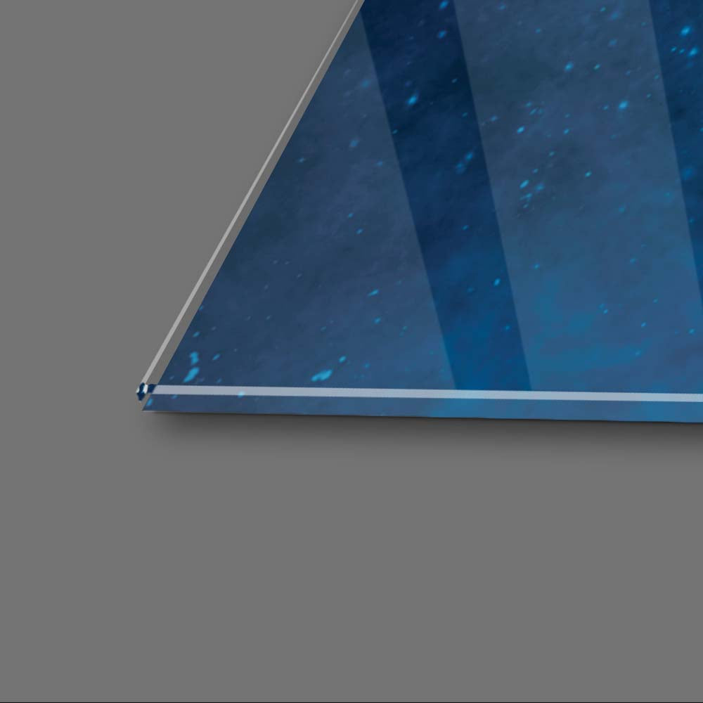 Cosmonaut in Space Classic Glass Wall Art