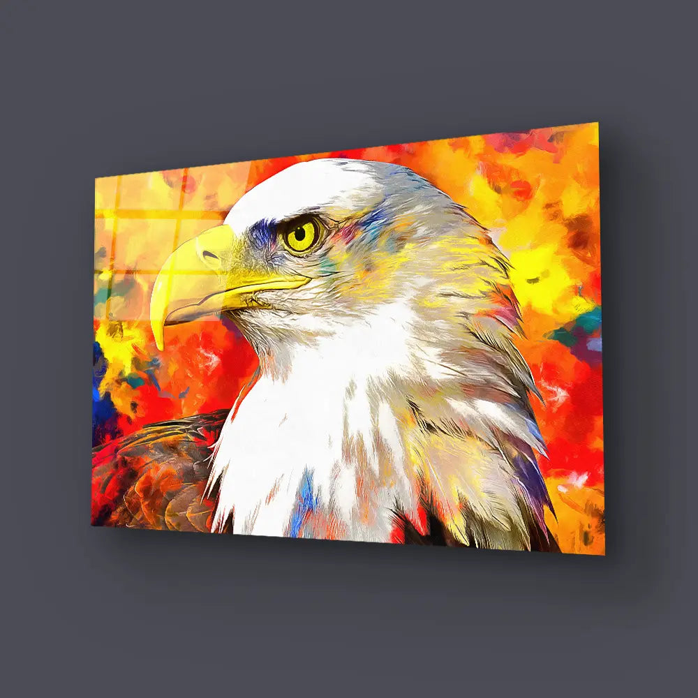 Eagle Artist Animal Glass Wall Art