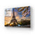 Eiffel Tower Sunset Glass Wall Art