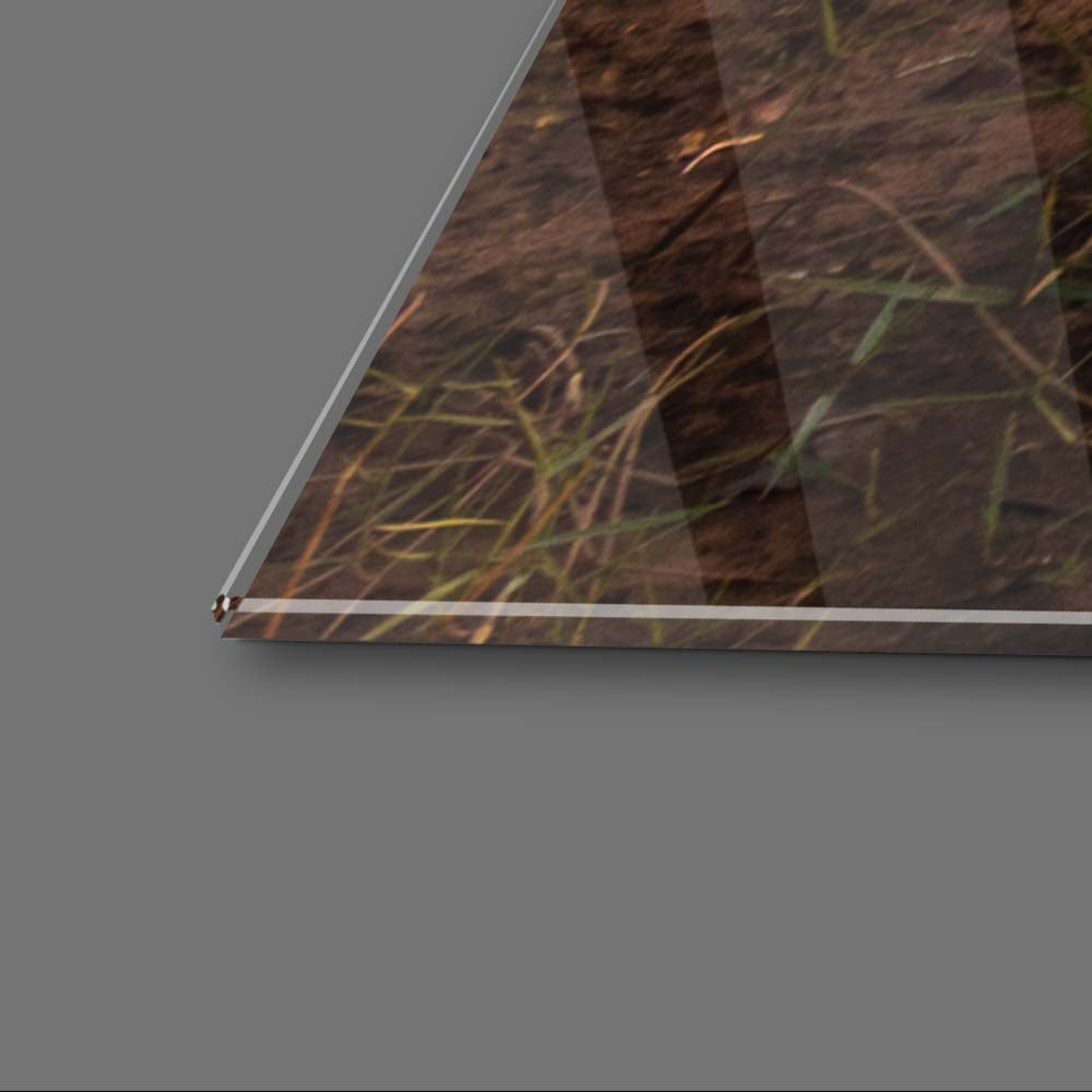 Fishing Boat under Sunset Glass Wall Art