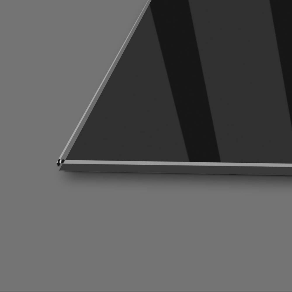 Front-Facing Tiger in Spotlight Glass Wall Art