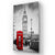 Iconic Red Telephone Booth and Big Ben Glass Wall Art