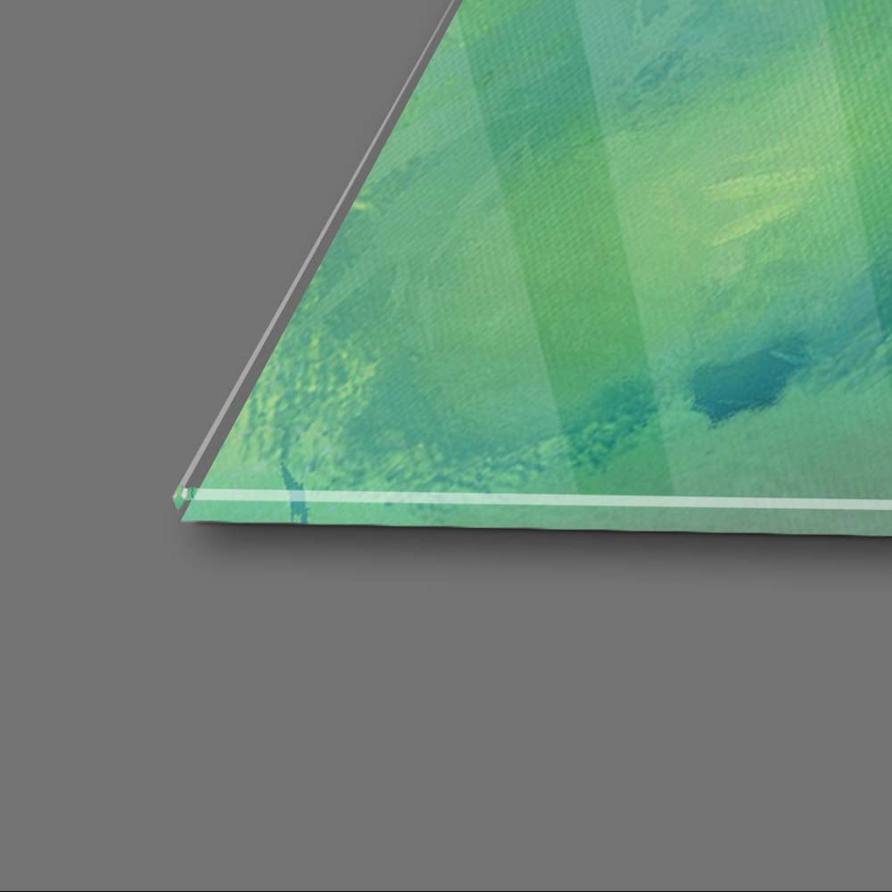 Indian Elephant and the Taj Mahal Glass Wall Art