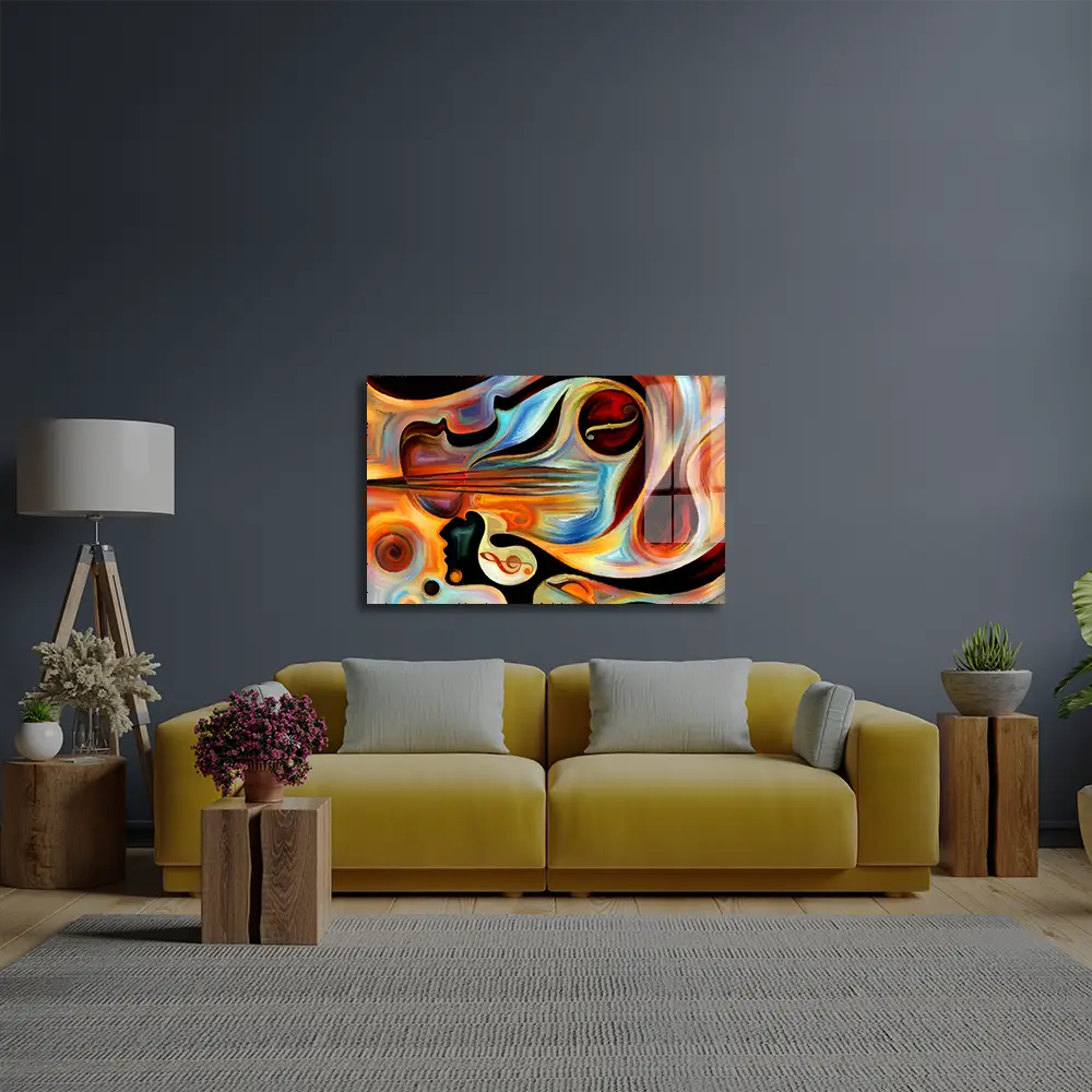 Inner Melody Series Glass Wall Art
