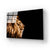 Lion Profile Glass Wall Art