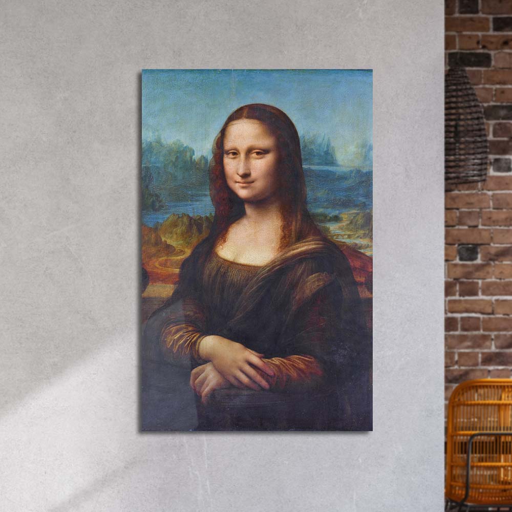 Mona Lisa, Leonardo da Vinci Glass Wall Art