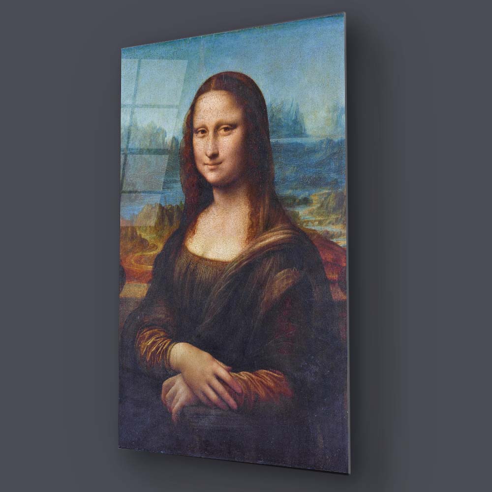 Mona Lisa, Leonardo da Vinci Glass Wall Art