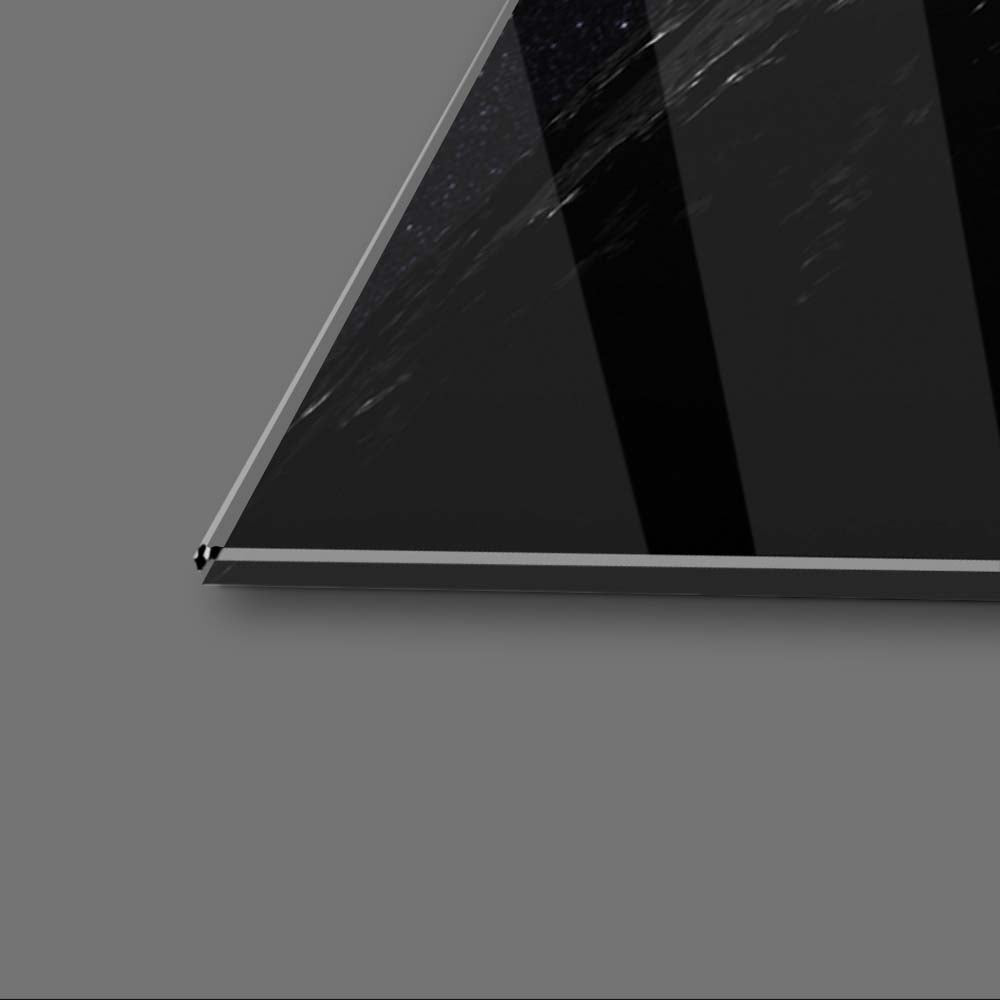 Moon and Earth Eclipse Glass Wall Art