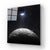 Moon and Earth Eclipse Glass Wall Art
