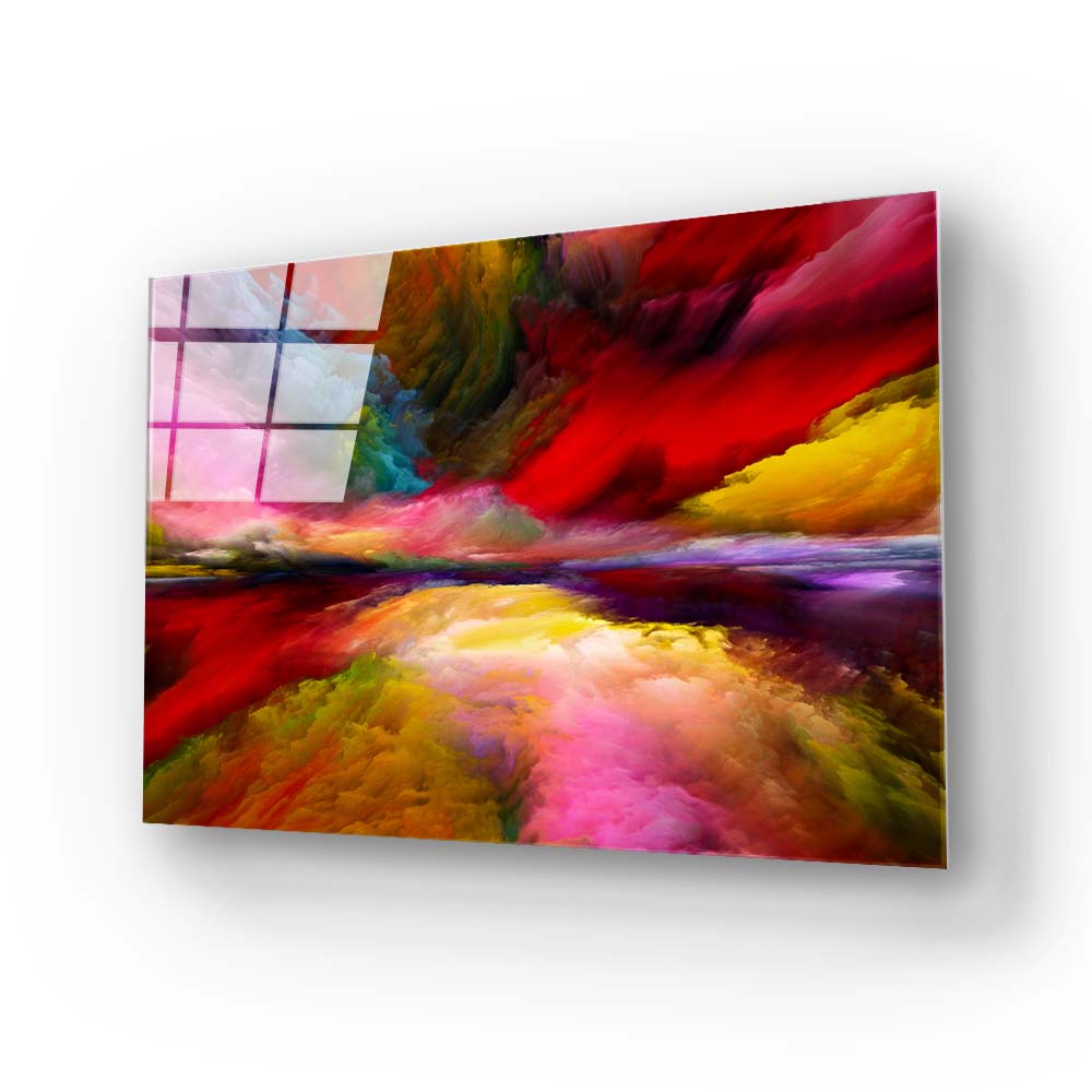 Multi-Coloured Clouds 2 Glass Wall Art