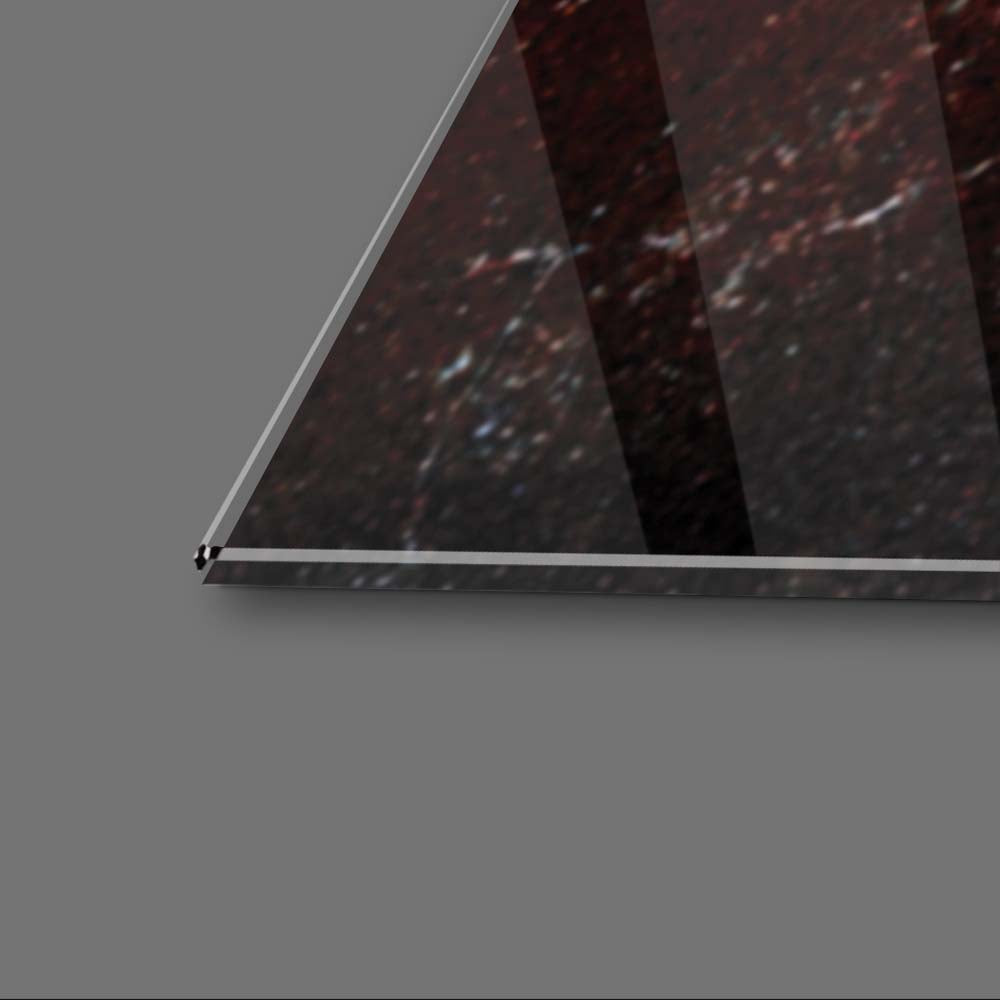 Natural Multi-Coloured Marble Glass Wall Art