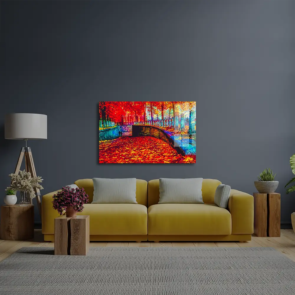 Nature Landscape Scenic Impressionist Glass Wall Art
